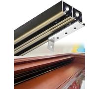 Kit de quincaillerie pour Porte coulissante Double de 5,8 m avec Rail de contournement - Installation Facile pour armoires et placards, Durable, Facile à Installer, idéal pour la rénovation