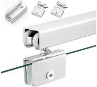 Kit de quincaillerie Robuste à Montage supérieur pour Portes coulissantes Simples - Supporte 118 kg, Installation Facile, Fonctionnement Fluide, Longueur 200 cm (78,7 po), Parfait pour la ma