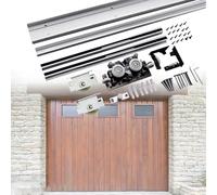 Kit de quincaillerie Robuste pour Porte de Grange - Système de Rail Coulissant Moderne pour Portes en Bois de 1,31 m (4,3 pi), Ensemble Complet pour la rénovation et l'optimisation de l'espa