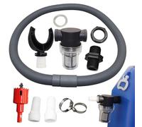 Kit de raccord de baril de pluie - Tuyau de de collecte d'eau de pluie avec filtre - Inverseur avec filtre pour récupérer l'eau de pluie, système de collecte d'eau pour les tâches extérieures