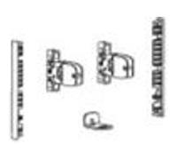 Kit raccord façade de tiroir à l'anglaise AvanTech YOU-H101mm-Anthracite HETTICH