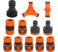 Kit de Raccord Tuyau D'arrosage Nécessaires D'arrosage Raccord D'arrosage Rapide 19mm 3/4 Pouce,Double Mâle Pièce de