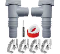 Kit de raccordement Bestway 32 mm : robinet d'arrêt, valve et accessoire d'entretien pour piscine hors sol et pompe.