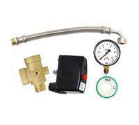BOUTTE - Kit Complet de raccordement de réservoir raccord 5 Voies + pressostat + manomètre + Flexible + Ruban