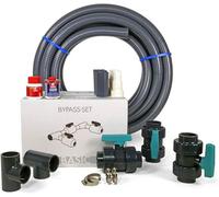 Kit de raccordement complet, incluant les accessoires | Pompe à chaleur, chauffage solaire, pompe de chauffage. Raccordement : 50 mm - 38 mm | Piscine, contrôle de l'eau, régulation de la température,