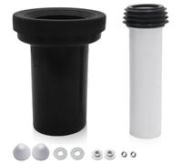 Kit de raccordement de chasse d'eau pour WC mural, en PVC, diamètre du tube 90/110, longueur 180 mm, compatible avec Geberit Duofix 405.116.00.1, tuyau d'écoulement pour WC mural