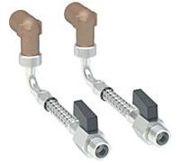 kit de raccordement d'eau Geberit 131078001 ci-dessous, pour Bidet , 101cm, pour module sanitaire Monolith
