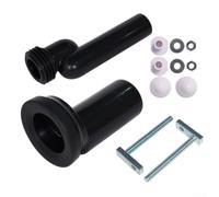 Kit de raccordement mural pour WC Geberit 405.116.00.1, kit de joint de vidange en ABS robuste, compatible avec les prises de 90 mm et 45 mm, installation facile, noir