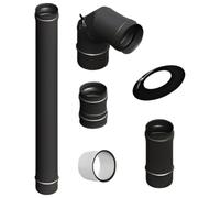 Kit de raccordement poêle à granulés, sortie au-dessus 100 mm - Tecnovis TEC-Pellet