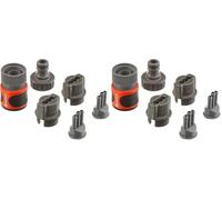 Kit de raccordement pour arroseur souple de Gardena : raccords pour début et fin de gicleurs, accessoires pour articles (995, 996, 997, 1998, 1999) (5316-20) (Lot de 2)