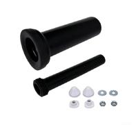Kit de raccordement pour cuvette WC en plastique ABS noir 90 mm (30 cm) | Ajustement parfait pour Geberit, raccord panoramique de 90 mm, joint étanche, plastique ABS robuste, finition noire