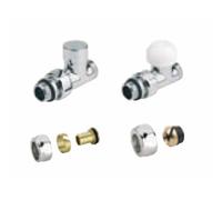 Kit de raccordement sèche-serviettes droit thermostatique chrome - Atlantic 850313