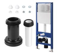 Kit de raccordement WC mural, Ensemble de raccordement pour réservoir de WC compatible avec Geberit 152.426.46.1, Garniture de raccordement WC avec tuyau de raccordement et kit de protection