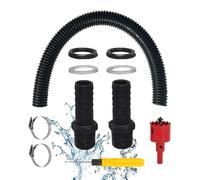 Kit de raccords pour gouttières, 1 pouce, avec tuyau de 100 cm
