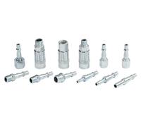 Kit de raccords rapides, 12 pièces, 1/4" et 3/8" BSP, type Euro Airline