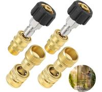 Kit de raccords rapides pour nettoyeur haute pression, 8 pièces, adaptateurs de déconnexion rapide, M22 14 mm vers 3/8 pouces, 3/4 pouces vers 1/2 pouces, pour pompe et accessoires
