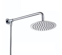 Kit de rail élévateur de douche, grand pommeau de douche rond, pommeau de douche de baignoire, douche de pluie cascade haute pression, douche de pluie au-dessus de la tête avec raccord rotatif, chrome