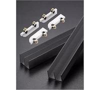 Kit De Rail For Porte Coulissante En Verre, Coulissant À Double Voie | , Glissière For Vitrine For Panneaux Ou Bois 3 5 Mm(51.2in/130cm)