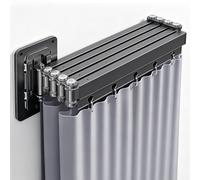 Kit de rails coulissants, pliable 5 fois, sans perçage, argenté/chromé