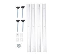 Kit de rails en T 4 pièces |Rail à onglets en alliage d'aluminium de 48 pouces pour le travail du bois |Rail coulissant à fente en T et ensemble de connecteurs pour