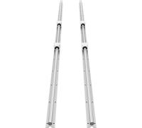 Kit de rails linéaires, SBR20, 2 pièces de rails de guidage linéaire de 2000 mm (78,74 pouces) et 4 pièces de blocs coulissants à roulements, arbre entièrement soutenu, pour machines de découpe, de me