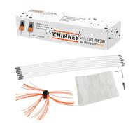 Kit de ramonage 11m Nylon Flexible Hérisson de Ramonage Synthétique Nettoyage Poêle Entrainement Perceuse Électrique