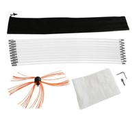 Kit de ramonage 20m Nylon Flexible Hérisson de Ramonage Synthétique Nettoyage Poêle Entrainement Perceuse Électrique