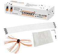 Kit de ramonage 8m Nylon Flexible Hérisson de Ramonage Synthétique Nettoyage Orange G