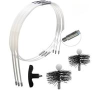 Kit de ramonage - SHAFFER PRO - 6 m - Hérissons Ø120/150 mm - 11 tiges PP Ø8 mm - Poêles bois & pellets