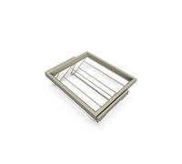 Emuca – Kit tiroir à chaussures, module 600 mm réglable, glissières à fermeture douce, Gris Pierre