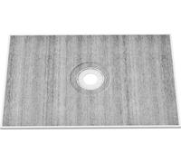 Kit de rebord de douche, kit de receveur de douche 1219 x 1828 mm avec drain central de 160 mm, kits d'installation de douche légers en EPS avec 2 tissus imperméables, barres de pente pour receveur de