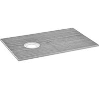 Kit de rebord de douche, kit de receveur de douche 1524 x 965 mm avec drain décalé de 160 mm, kits d'installation de douche légers en EPS avec 2 tissus imperméables, barres de pente pour receveur de d