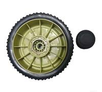 Kit de rechange de roue de tondeuse à gazon Honda avec roues avant et arrière et enjoliveurs compatibles avec les séries HR214/HRU214/HRU215 pour l'entretien du jardin et de la pelouse (roue arrière)