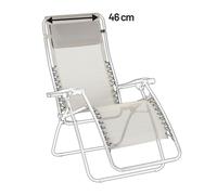 Kit De Rechange Fauteuil Relax Transat Jardin - Chaise Longue : 46 Cm - Rsxa/futura - Batyline® Iso - Beige Seigle - Lafuma Mobilier
