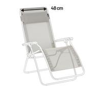Kit De Rechange Fauteuil Relax Transat Jardin - Chaise Longue : 48 Cm - Rt/rclip - Batyline® Iso - Beige Seigle - Lafuma Mobilier