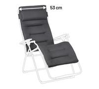 Kit De Rechange Fauteuil Relax Transat Jardin - Chaise Longue Xl : 53 Cm - Rsx Xl/futura Xl - Becomfort® - Gris Dark Grey - Lafuma Mobilier