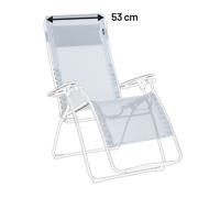 Kit De Rechange Fauteuil Relax Transat Jardin - Chaise Longue Xl - 53cm - Rsx Xl/futura Xl - Batyline® Iso - Bleu Ciel - Lafuma Mobilier