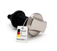 Kit excentrique rotatif pour éviers de cuisine Capuchon en acier inoxydable Ø 46 mm brillant +rotative Ø 35 mm Pièce de rechange compatible avec Blanco, Systemceram, Schock - Fabriqué en Allemagne