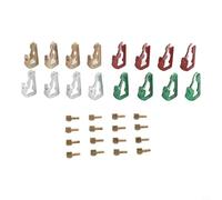 Kit de rechange pour interrupteur de minuterie InterMatic T100/156T1978A avec marquages marche/arrêt/compatible avec T101 T102 T103 T104 WH/lot de 16 rouge, vert, or, argent (mélange de 4 couleurs)
