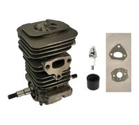 Kit de rechange pour moteur de tronçonneuse compatible avec les marques X 136 137 141 142 y compris cylindre de 38 mm 40 mm pour jeu de pistons, connecteur d'allumage et joint pour un fonctionnement