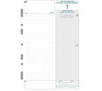 Kit de recharge pour agendas annuels, deuxième semestre, format 21x14,2 cm