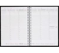 Kit de recharge pour planificateur hebdomadaire, septembre 2025 – décembre 2026, format 15 x 20 cm