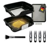 Kit de récolte comprenant : filtre à pollen de 150 µm, ciseaux de taille, et machine de récolte
