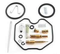 Kit de reconstruction de carburateur pour Honda Xr100r Xr100 1985 à 2000 en laiton et caoutchouc avec joints d'étanchéité et valves pour moto tout-terrain, entretien direct, couleur noir argenté