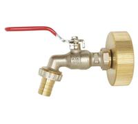 SOMATHERM FOR YOU - Kit complet récupérateur eau de pluie - Installation simple et rapide - Cuve 1000L - Robinet laiton chromé orientable M1/2" poignée plate - Raccord au nez 3/4" - Raccord et bague d