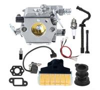 Kit de réglage de carburateur pour tronçonneuse MS250 MS230 MS210 WT-215 1123-120-0605 Filtre à air Bobine d'allumage Conduites de carburant Joints de collecteur Noir