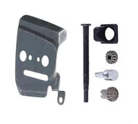 Kit de réglage de tendeur de barre de chaîne pour tronçonneuses Echo CS-400 CS-450, remplace V651000001 V203000110 C305000011, vis de réglage en métal et pièces de couvercle de pompe à huile, 6 pièces
