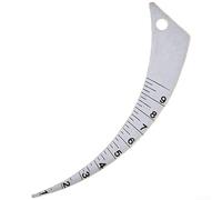 Kit de règle à deux profils avec corne et formes d'ouverture pour une vérification précise des dimensions intérieures de 1 mm à 15 mm (forme de lune 1 mm-10 mm)