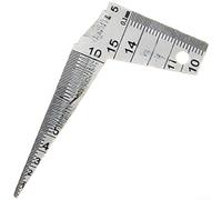 Kit de règle à deux profils avec corne et formes d'ouverture pour une vérification précise des dimensions intérieures de 1 mm à 15 mm (bois de cerf 1 mm-10 mm-15 mm)