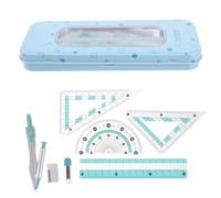 Kit de Règle Triangulaire à Dessiner, Compas Rapporteur, Plastique Rose | Mesure Précise, Chiffres Lisibles, Surface Lisse, Usage Facile, pour Artistes et Ingénieurs